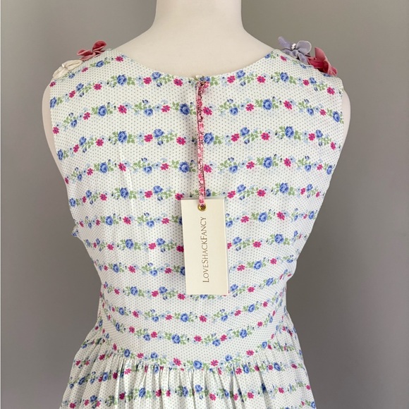 Loveshackfancy Shayna Mini Dress Lilac Crema Size 2 NWT - Picture 6 of 8